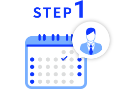 受付システムの4ステップ STEP1
