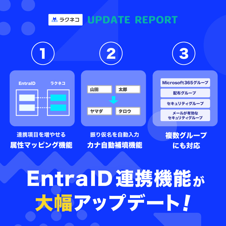EntraID連携機能が大幅アップデート|受付システム【ラクネコ】のお知らせ